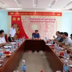 Phó TGĐ Tập đoàn TKV Nguyễn Hoàng Trung đến thăm và làm việc tại trường